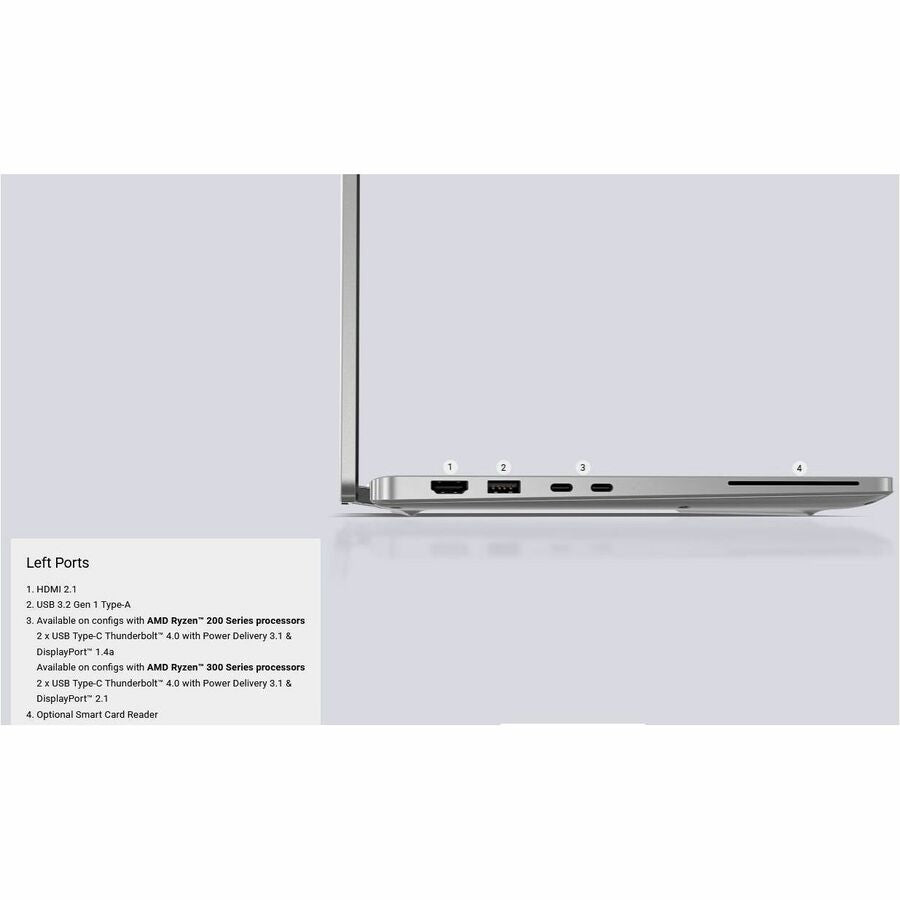 Dell Pro 13 Plus PB13255 – 13.3" Copilot+ Business Laptop with AMD Ryzen™ AI PRO, 16GB RAM, 512GB SSD, Windows 11 Pro